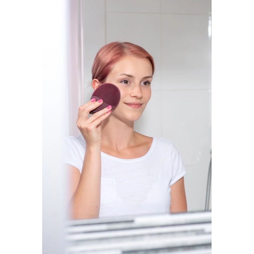 Concept SK9101 - SONIVIBE Gezichtsreinigingsborstel 2W/5V 250 mAh IPX7 rood