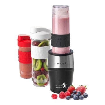 Concept SM3385 - Smoothieblender met accessoires ACTIVE SMOOTHIE 500W/230V zwart