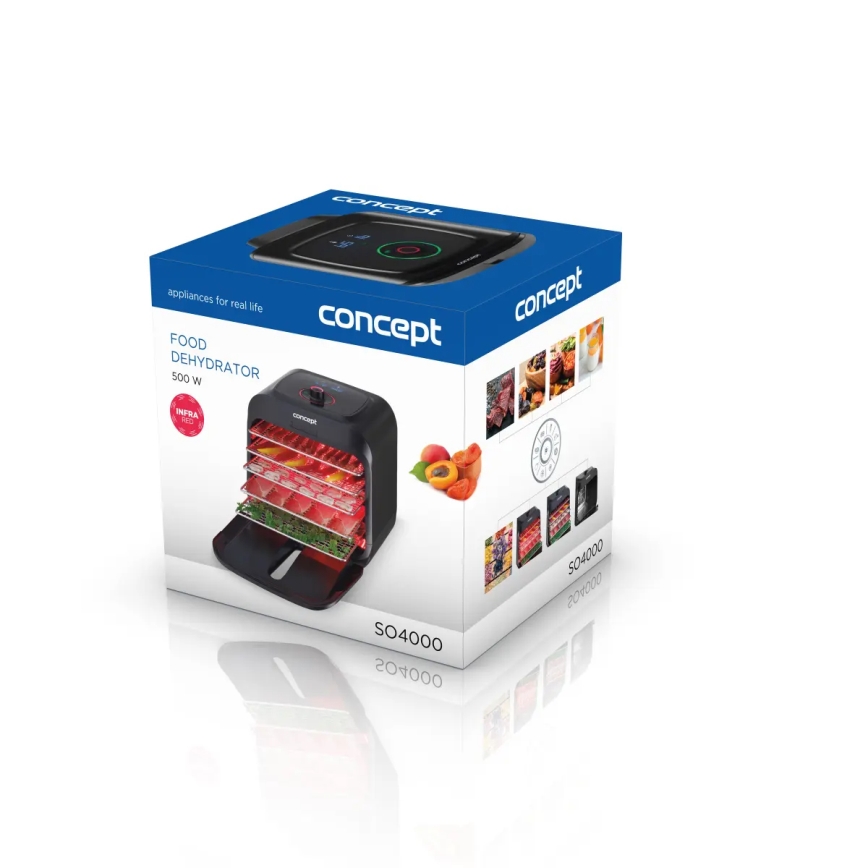 Concept SO4000 - Voedseldroger 500W/230V zwart