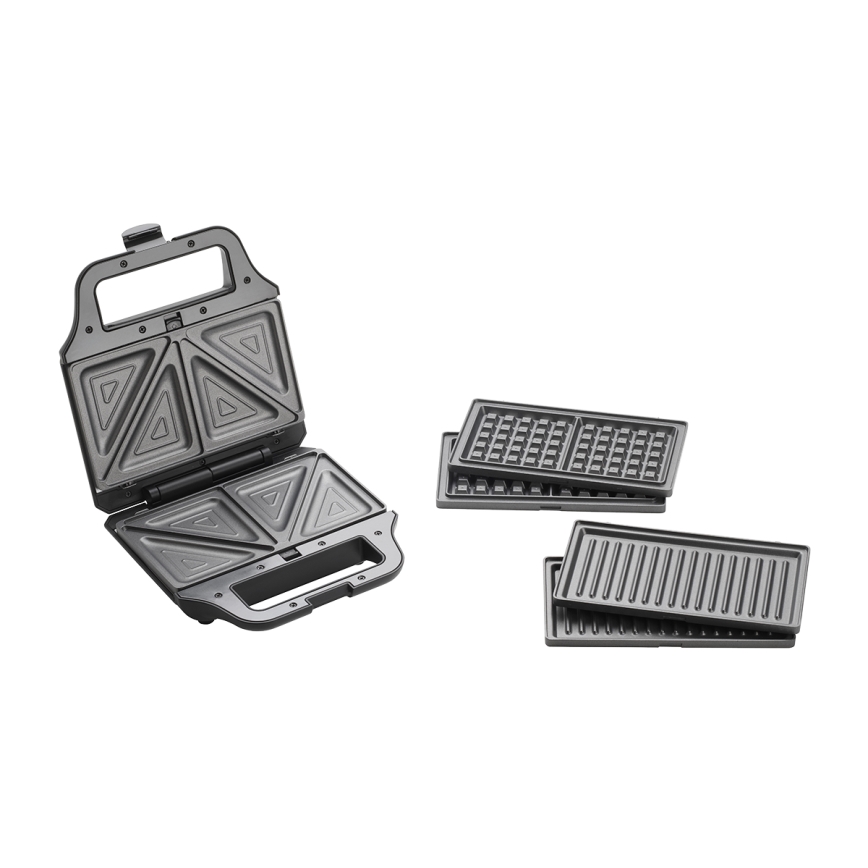 Concept SV3054 - Sandwich maker 3in1 700W/230V zwart