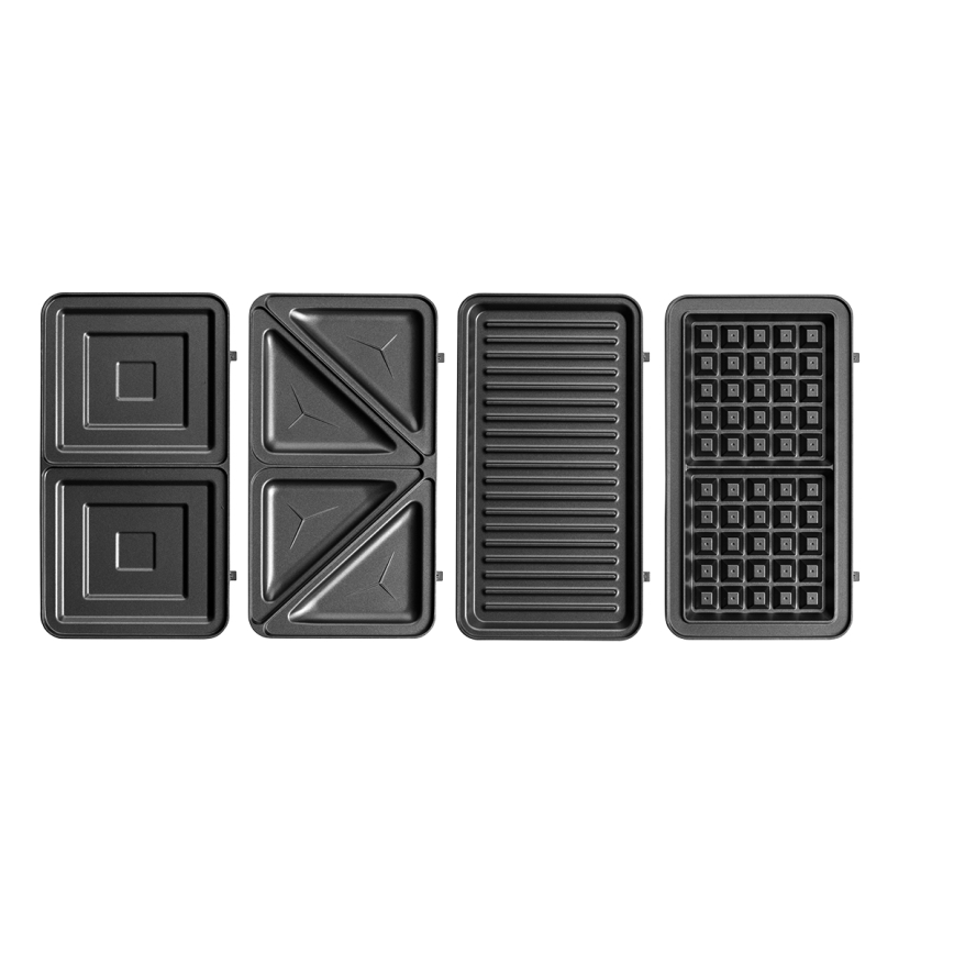 Concept SV3070 - Sandwich maker XXL 4in1 900W/230V zwart/roestvrij