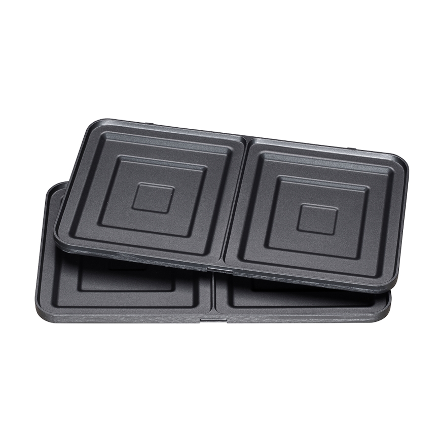 Concept SV3070 - Sandwich maker XXL 4in1 900W/230V zwart/roestvrij