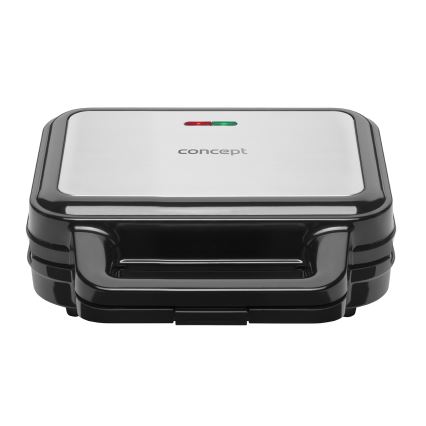 Concept SV3070 - Sandwich maker XXL 4in1 900W/230V zwart/roestvrij