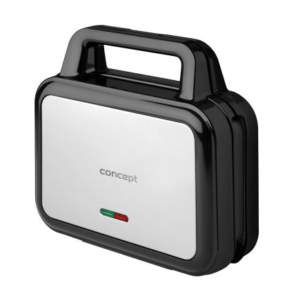 Concept SV3070 - Sandwich maker XXL 4in1 900W/230V zwart/roestvrij