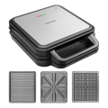 Concept SV3080 - Broodrooster FAMILY 3-in-1 1200W/230V zwart/roestvrij staal