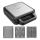 Concept SV3080 - Sandwich maker FAMILY 3in1 1200W/230V zwart/roestvrij