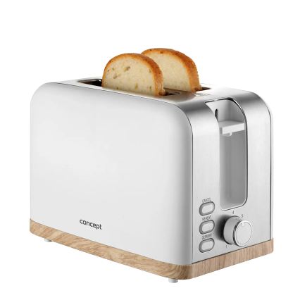Concept TE2015 - Broodrooster met twee sleuven 930W/230V wit