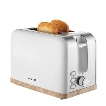 Concept TE2015 - Broodrooster met twee sleuven 930W/230V wit