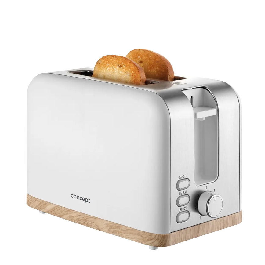 Concept TE2015 - Broodrooster met twee sleuven 930W/230V wit