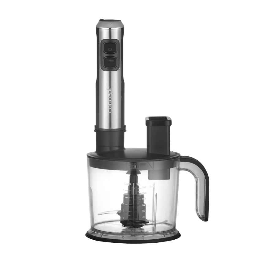 Concept TM5500 - Staafmixer met accessoires 1500W/230V zwart/roestvrij
