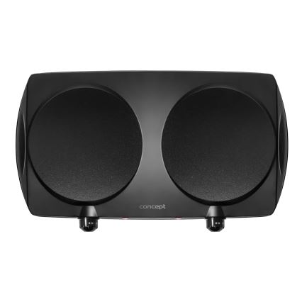 Concept VE3060 - Tweepits kookplaat 2500W/230V zwart