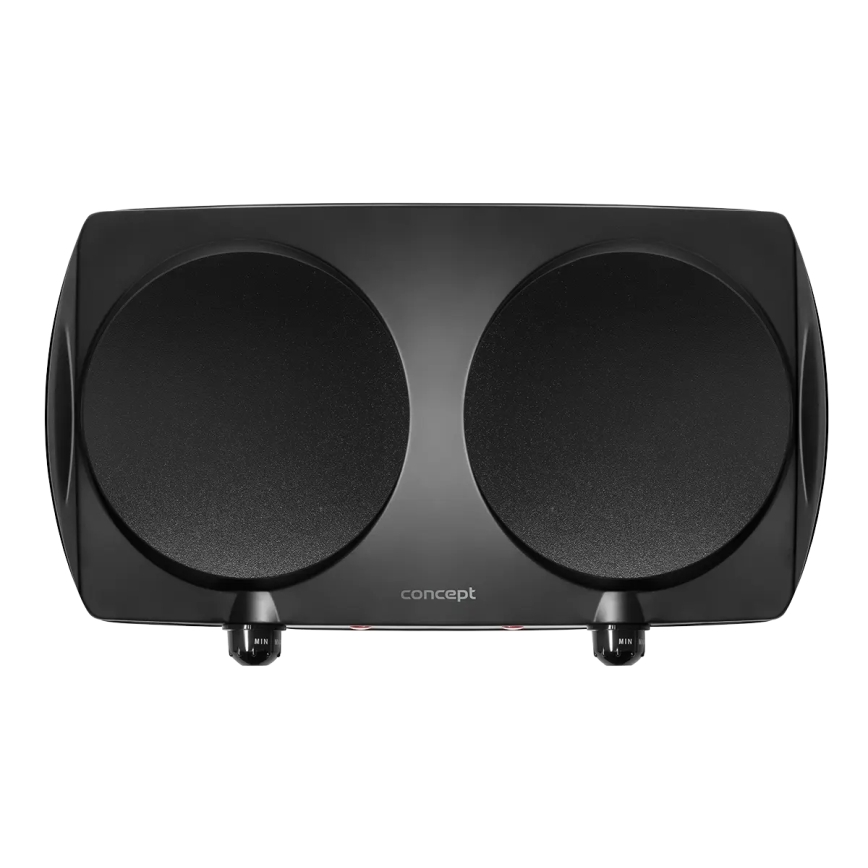 Concept VE3060 - Tweepits kookplaat 2500W/230V zwart