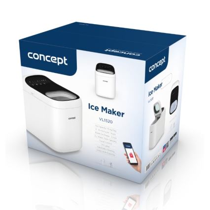 Concept VL1520 - IJsblokjesmachine 150W/230V Wi-Fi wit