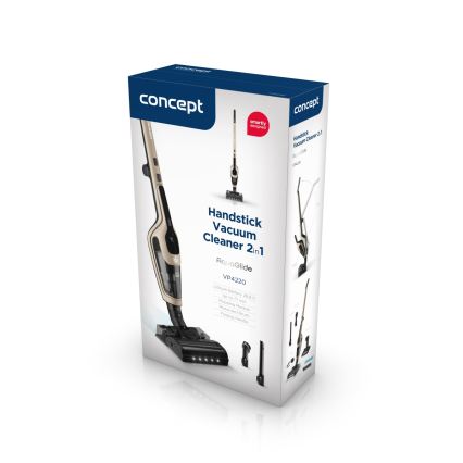 Concept VP4220 - Draadloze 3-in-1 steelstofzuiger AQUAGLIDE 160W/28,8V 2200 mAh beige