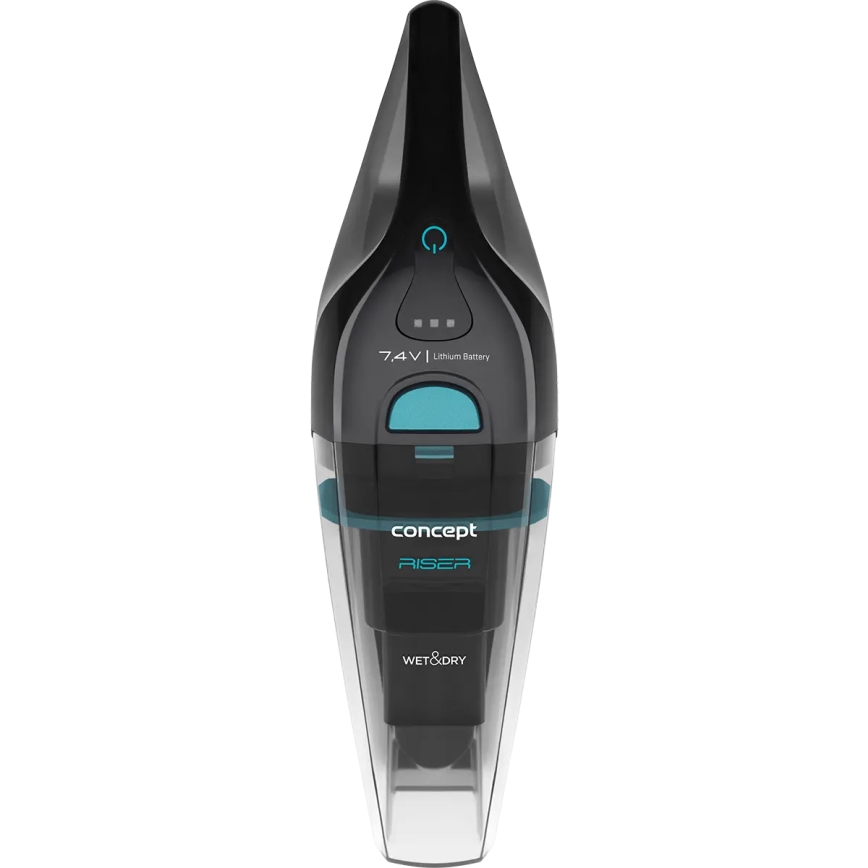 Concept VP4350 - Handstofzuiger nat- en droog RISER 50W/7,4V 2200 mAh zwart