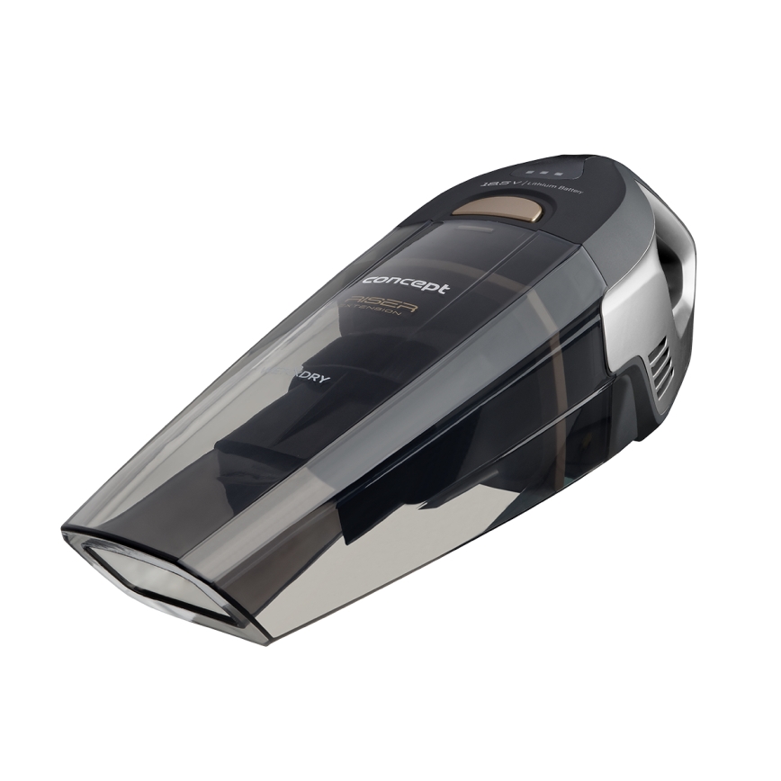 Concept VP4353-Handstofzuiger WET & DRY RISER EXTENSION 110W/18,5V 2200 mAh zwart