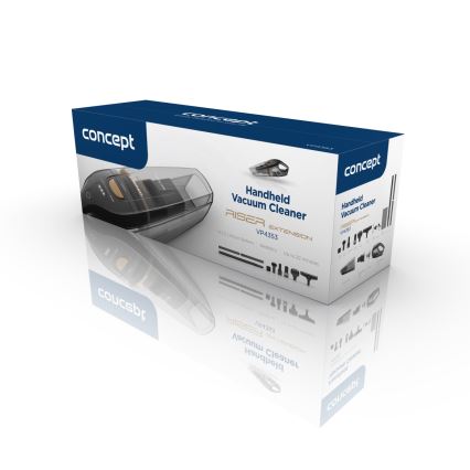Concept VP4353-Handstofzuiger WET & DRY RISER EXTENSION 110W/18,5V 2200 mAh zwart
