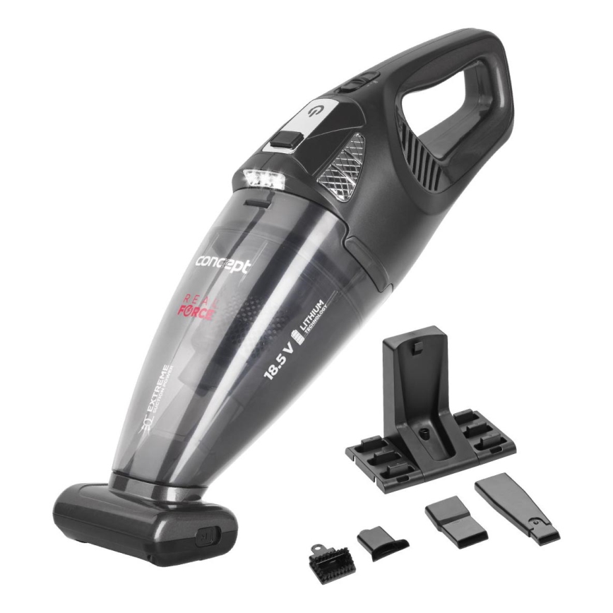 Concept VP4380 - Handstofzuiger REAL FORCE 110W/18,5V 2200 mAh zwart
