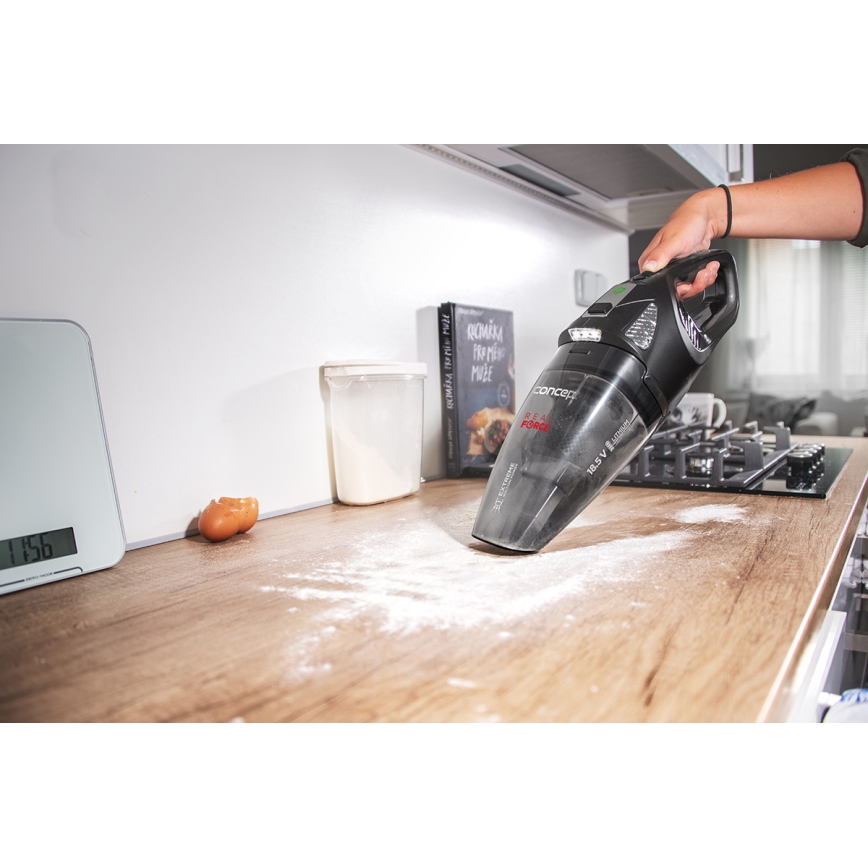 Concept VP4380 - Handstofzuiger REAL FORCE 110W/18,5V 2200 mAh zwart
