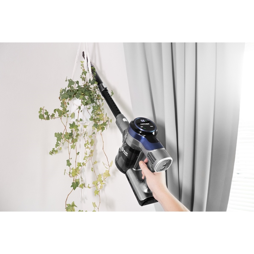 Concept VP6040 - Steel handstofzuiger 2in1 ICONIC ANIMAL TELESCOPE 200W/22,2V 2200 mAh blauw