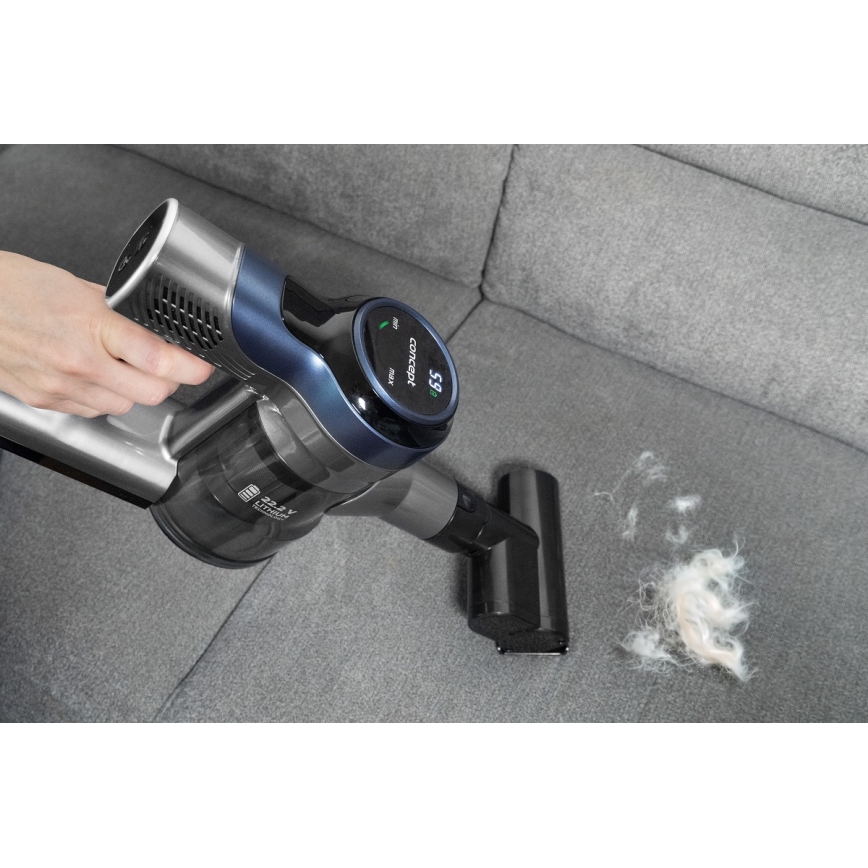 Concept VP6040 - Steel handstofzuiger 2in1 ICONIC ANIMAL TELESCOPE 200W/22,2V 2200 mAh blauw