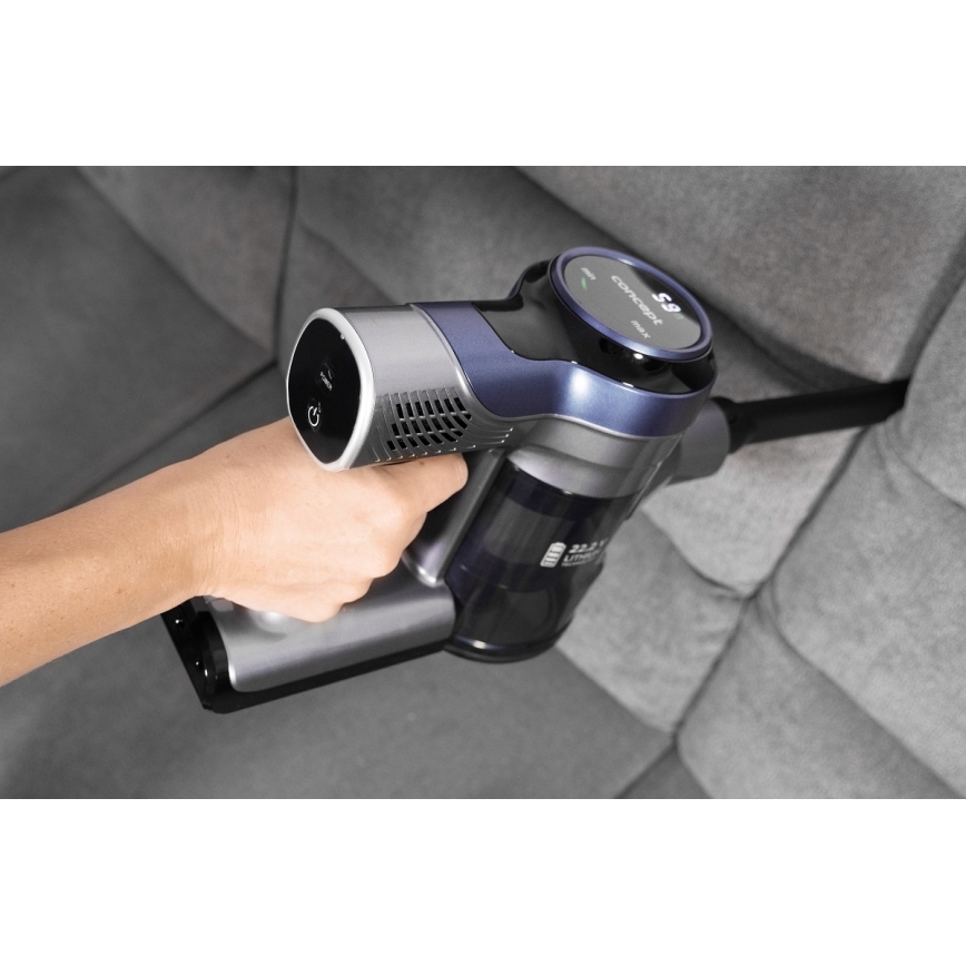 Concept VP6040 - Steel handstofzuiger 2in1 ICONIC ANIMAL TELESCOPE 200W/22,2V 2200 mAh blauw