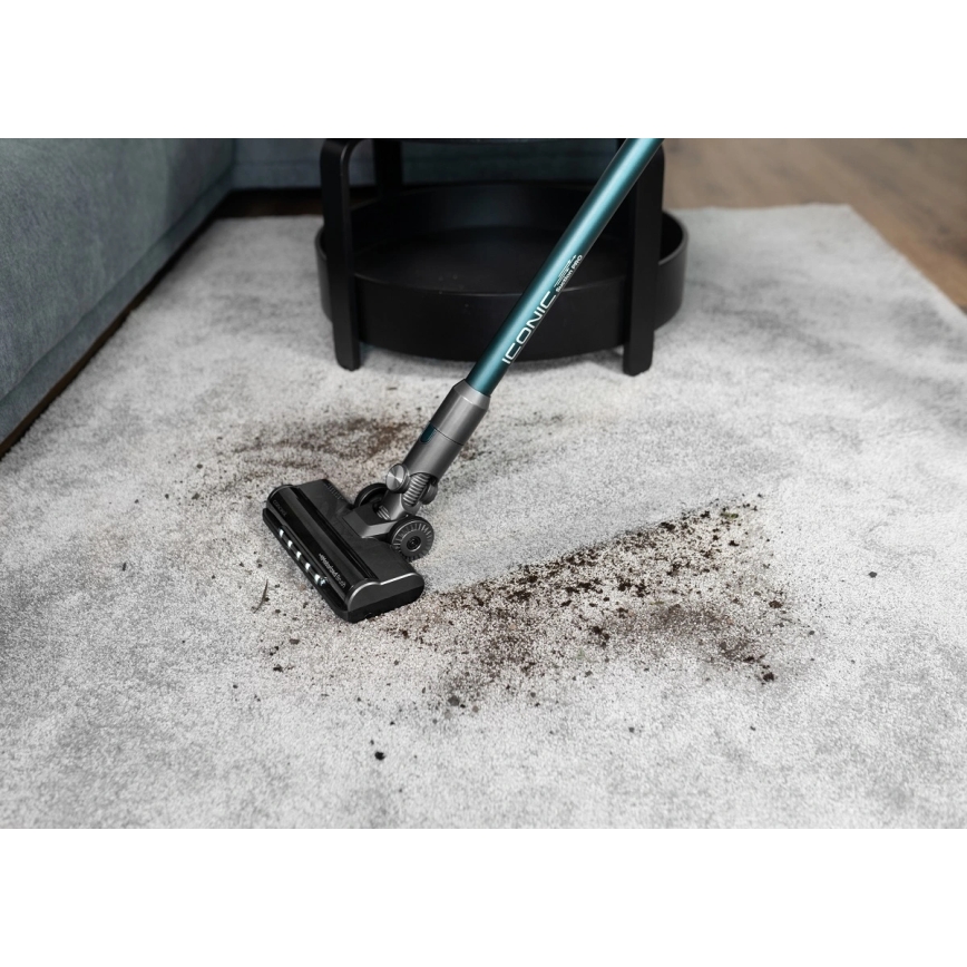 Concept VP6045 - 2-in-1 steel- en handstofzuiger ICONIC SUCTION PRO 450W/29,6V 2500 mAh blauw