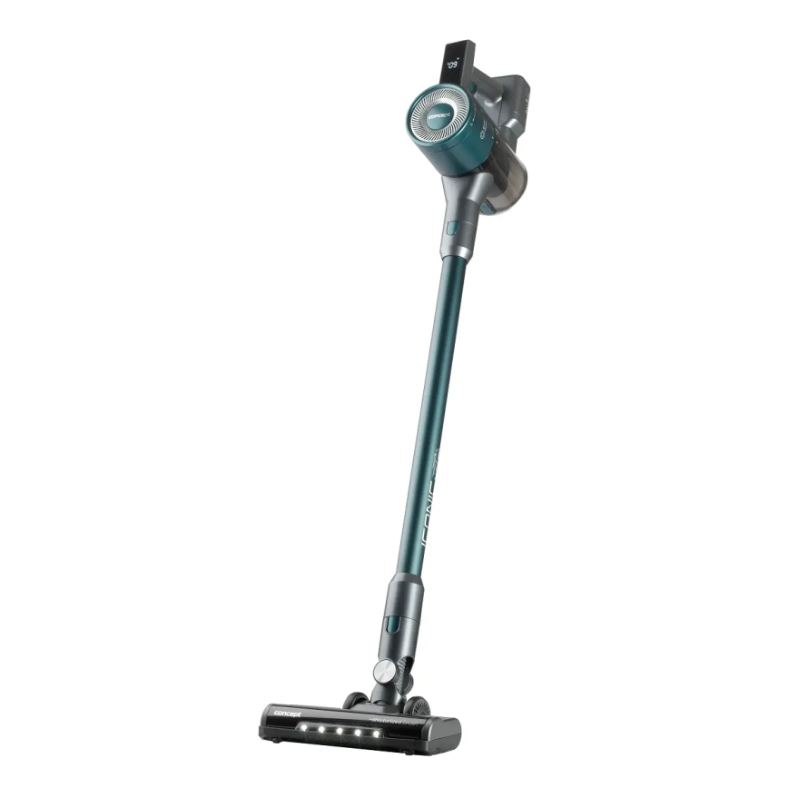 Concept VP6045 - 2-in-1 steel- en handstofzuiger ICONIC SUCTION PRO 450W/29,6V 2500 mAh blauw