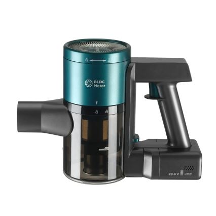 Concept VP6045 - 2-in-1 steel- en handstofzuiger ICONIC SUCTION PRO 450W/29,6V 2500 mAh blauw