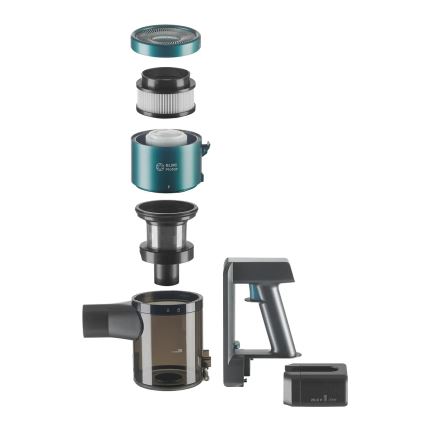 Concept VP6045 - 2-in-1 steel- en handstofzuiger ICONIC SUCTION PRO 450W/29,6V 2500 mAh blauw