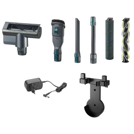 Concept VP6045 - 2-in-1 steel- en handstofzuiger ICONIC SUCTION PRO 450W/29,6V 2500 mAh blauw