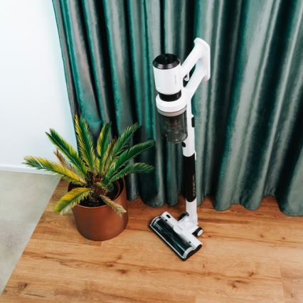 Concept VP6125 - 2-in-1 steel- en handstofzuiger ICONIC Comfort Telescope 400W/29,6V 2000 mAh wit