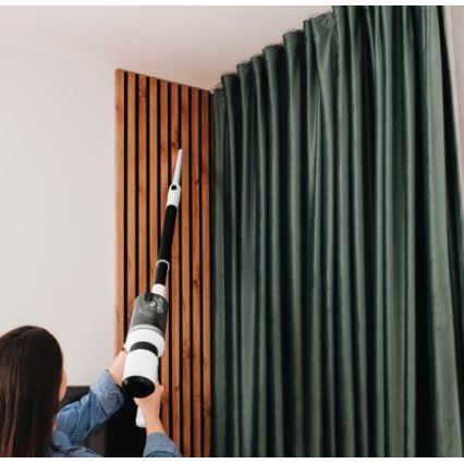 Concept VP6125 - 2-in-1 steel- en handstofzuiger ICONIC Comfort Telescope 400W/29,6V 2000 mAh wit