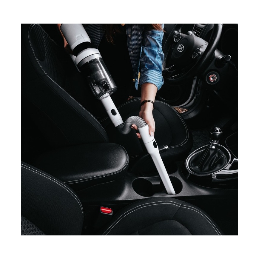 Concept VP6125 - 2-in-1 steel- en handstofzuiger ICONIC Comfort Telescope 400W/29,6V 2000 mAh wit