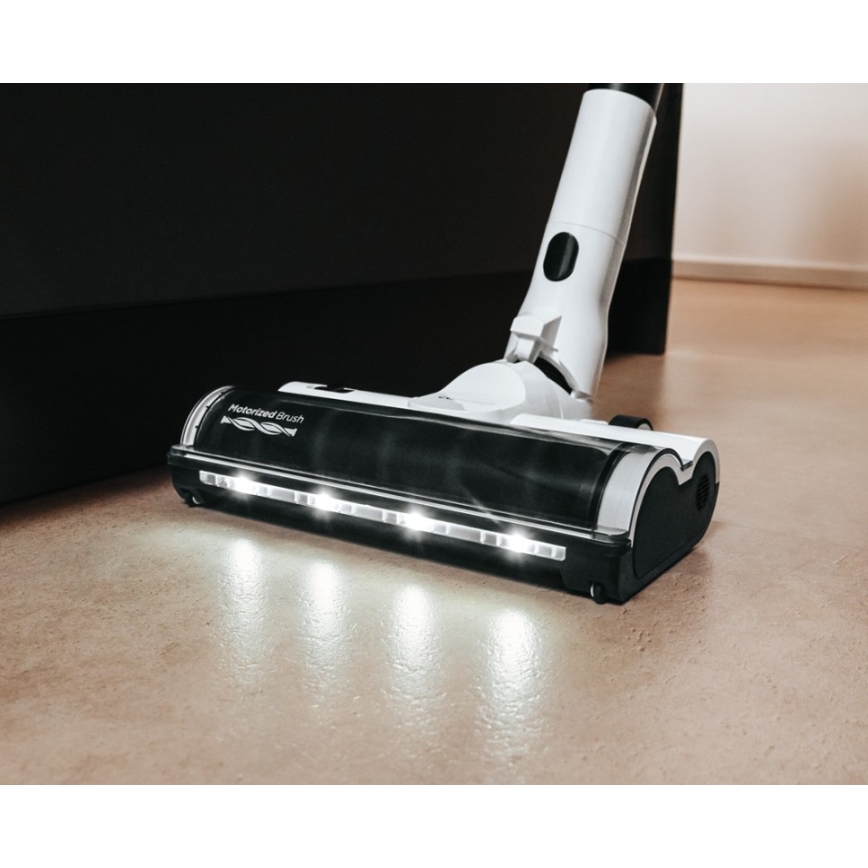 Concept VP6125 - 2-in-1 steel- en handstofzuiger ICONIC Comfort Telescope 400W/29,6V 2000 mAh wit