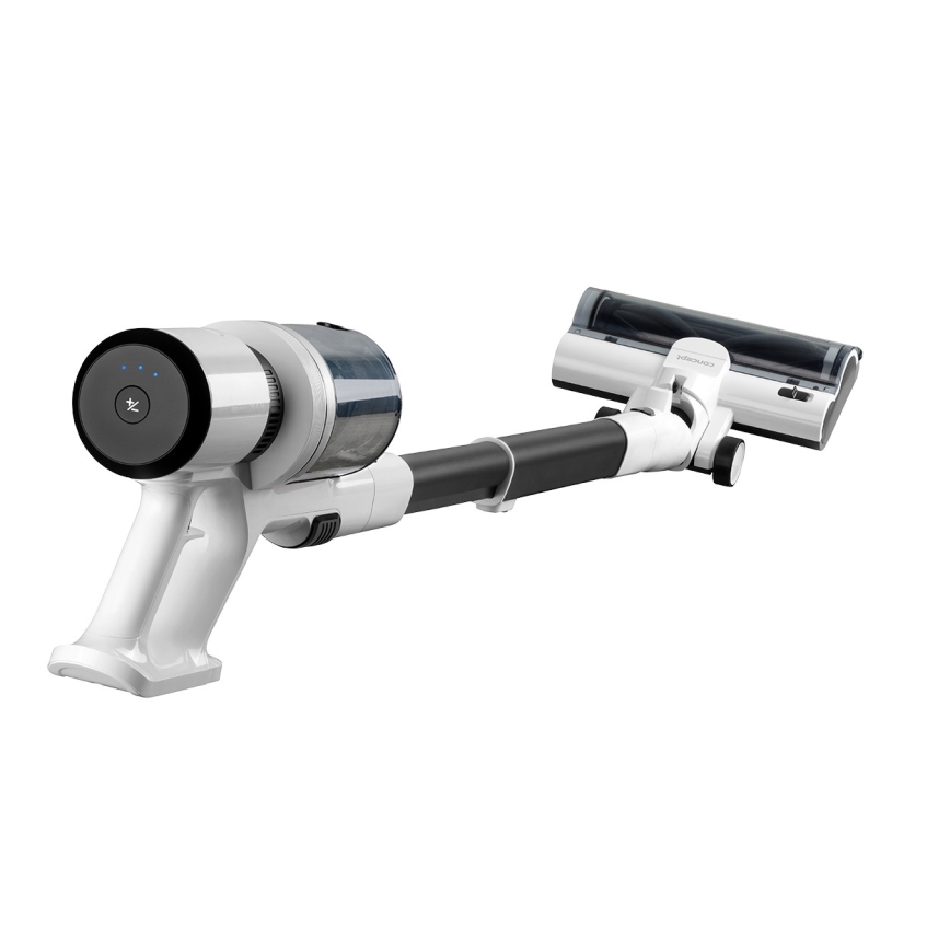 Concept VP6125 - 2-in-1 steel- en handstofzuiger ICONIC Comfort Telescope 400W/29,6V 2000 mAh wit