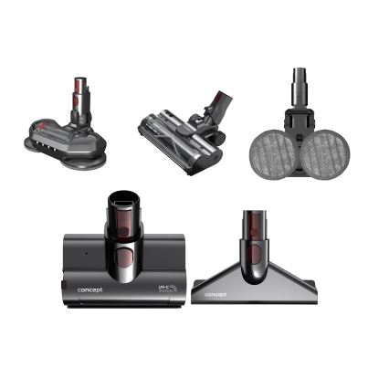 Concept VP6260 - 4-in-1 steelstofzuiger ULTIMATE PRO+ 500W/29,6V 2200 mAh zwart