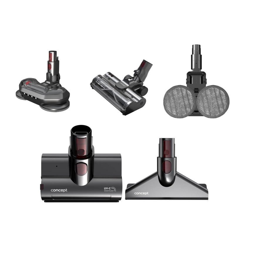 Concept VP6260 - 4-in-1 steelstofzuiger ULTIMATE PRO+ 500W/29,6V 2200 mAh zwart