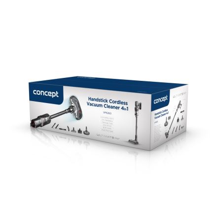 Concept VP6260 - 4-in-1 steelstofzuiger ULTIMATE PRO+ 500W/29,6V 2200 mAh zwart
