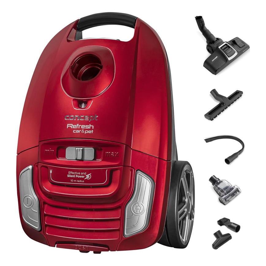 Concept VP8224 - Zakstofzuiger REFRESH CAR&PET 3,5 l 700W/230V rood