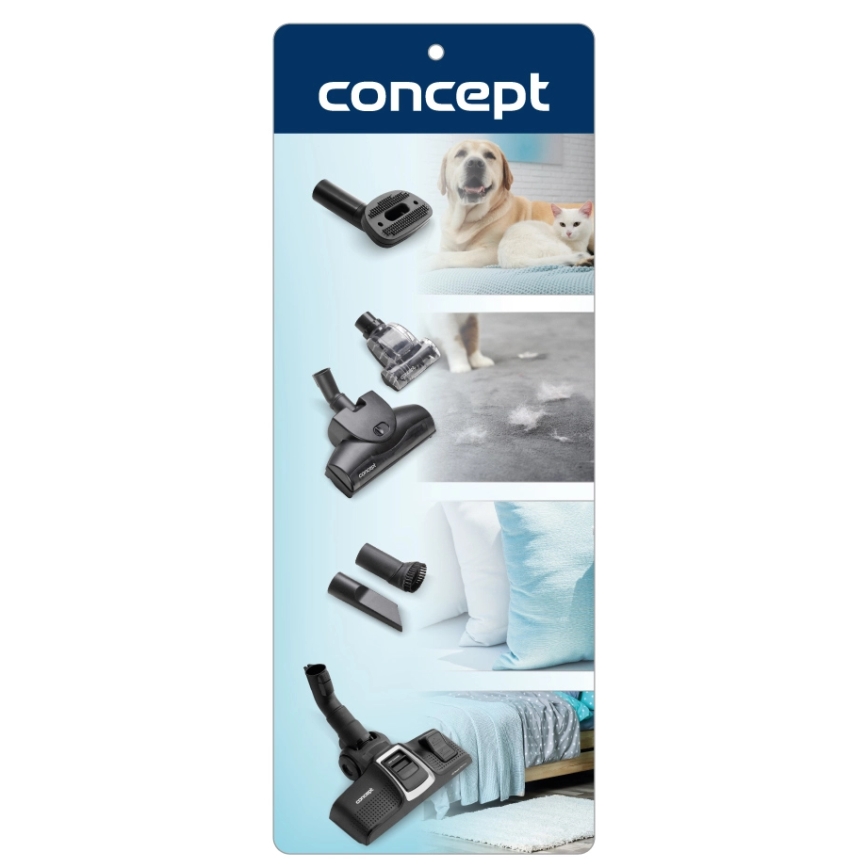 Concept VP8291 - Zakstofzuiger PERFECT CLEAN PET EXPERT 700W/230V wit