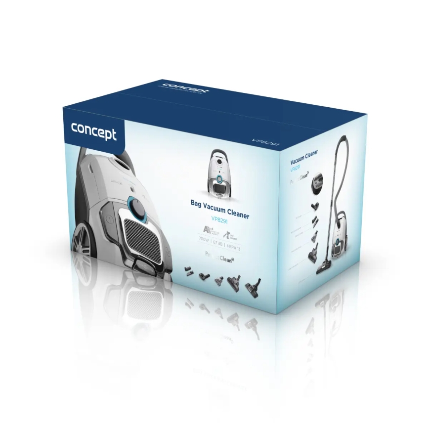 Concept VP8291 - Zakstofzuiger PERFECT CLEAN PET EXPERT 700W/230V wit