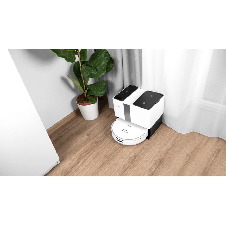 Concept VR4050 - Slimme 2-in-1 robotstofzuiger met dweil OPTIMUS AQUA PRO LASER 3D 600W/230V 5200 mAh Wi-Fi wit