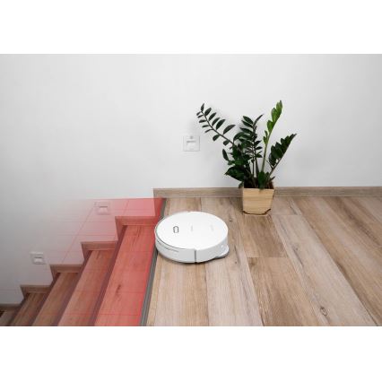 Concept VR4050 - Slimme 2-in-1 robotstofzuiger met dweil OPTIMUS AQUA PRO LASER 3D 600W/230V 5200 mAh Wi-Fi wit