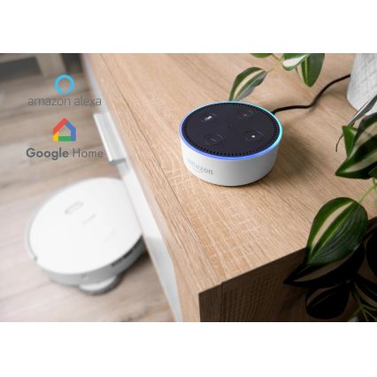 Concept VR4050 - Slimme 2-in-1 robotstofzuiger met dweil OPTIMUS AQUA PRO LASER 3D 600W/230V 5200 mAh Wi-Fi wit