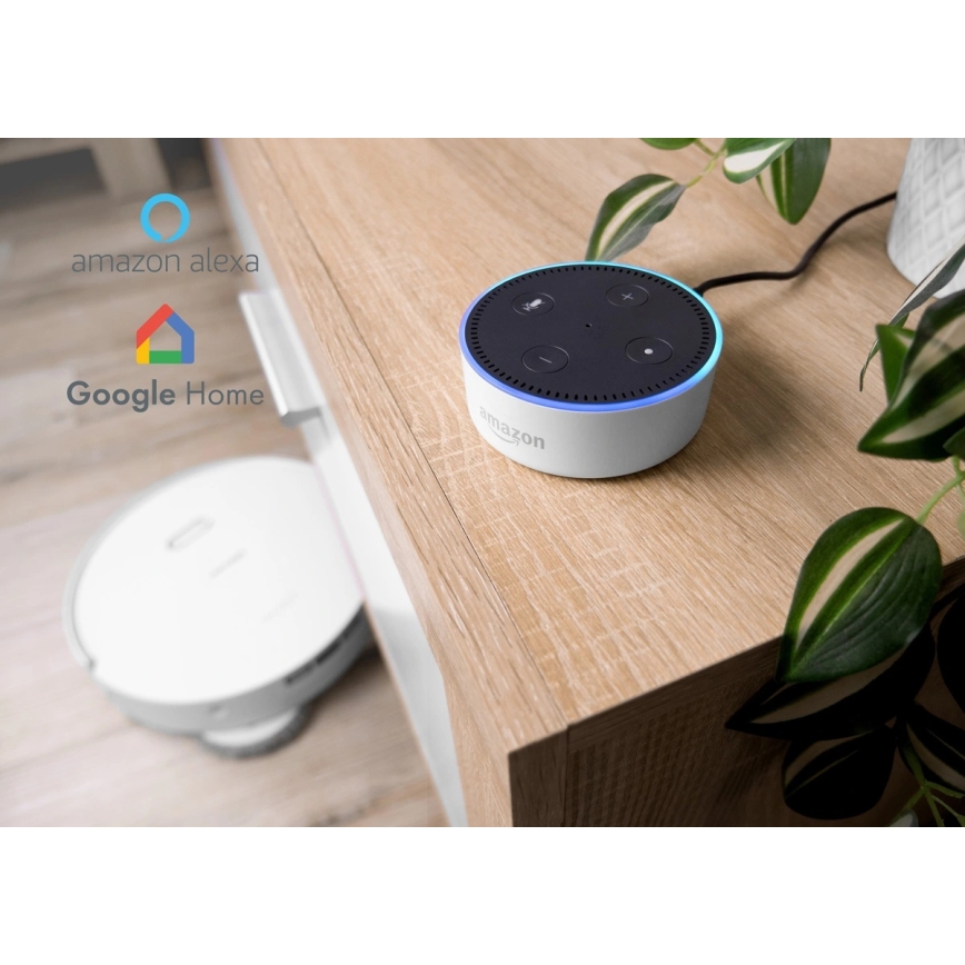 Concept VR4050 - Slimme 2-in-1 robotstofzuiger met dweil OPTIMUS AQUA PRO LASER 3D 600W/230V 5200 mAh Wi-Fi wit