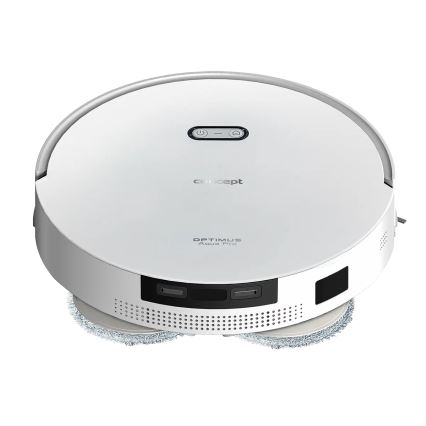 Concept VR4050 - Slimme 2-in-1 robotstofzuiger met dweil OPTIMUS AQUA PRO LASER 3D 600W/230V 5200 mAh Wi-Fi wit
