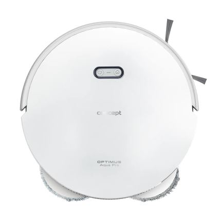 Concept VR4050 - Slimme 2-in-1 robotstofzuiger met dweil OPTIMUS AQUA PRO LASER 3D 600W/230V 5200 mAh Wi-Fi wit
