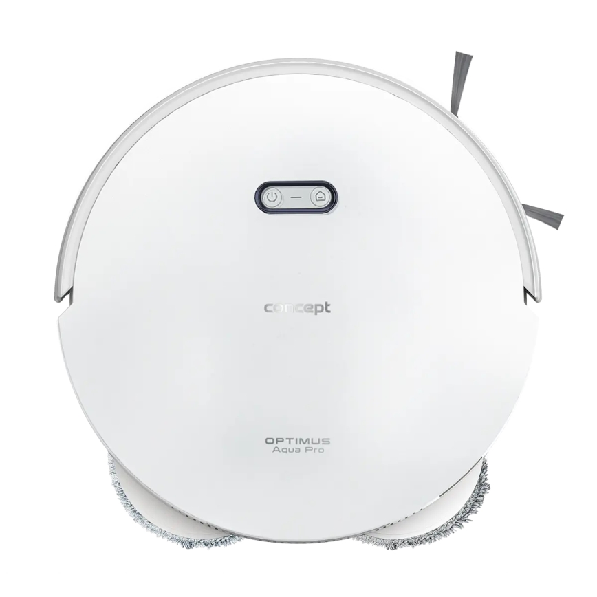 Concept VR4050 - Slimme 2-in-1 robotstofzuiger met dweil OPTIMUS AQUA PRO LASER 3D 600W/230V 5200 mAh Wi-Fi wit