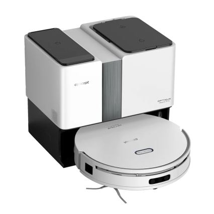 Concept VR4050 - Slimme 2-in-1 robotstofzuiger met dweil OPTIMUS AQUA PRO LASER 3D 600W/230V 5200 mAh Wi-Fi wit